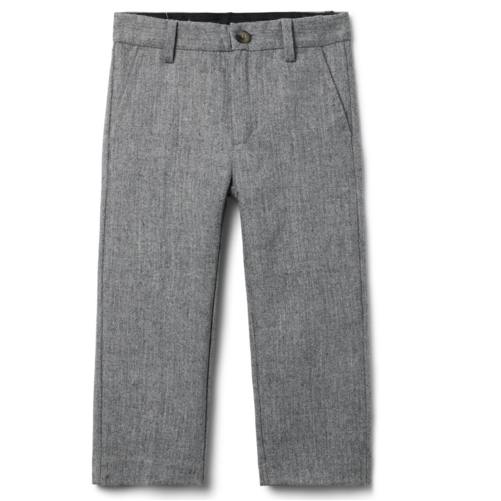 Janie and Jack gray wool holiday pants Sz 3